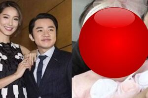 李亞男曬5個月女兒正面照，王祖藍基因太強大！網友表示很擔心