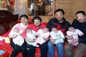 爸爸姓楊，隨口給五胞胎取名字，上戶口時工作人員笑得站不起來！