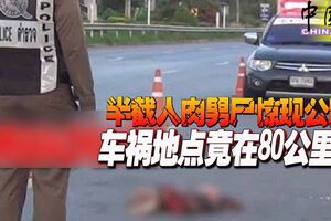 半截人肉男屍驚現公路車禍地點竟在80公裡外