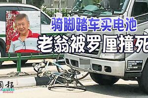 騎腳踏車買電池老翁被羅釐撞死