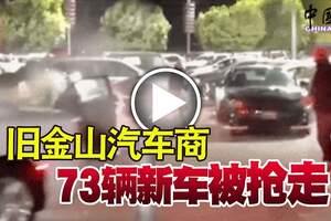 舊金山汽車商，73輛新車被搶走，購物廣場的商鋪幾乎無一倖免！