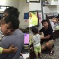 2歲男童走失嚇到爆哭「抱著警察哥哥不放」，警察「維持一個姿勢給予安全」感讓網友都被暖到心裡去了！