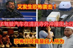 【又發生恐怖襲擊！】男子駕駛汽車在清真寺外沖撞街上行人恐怖行徑竟是白人所為