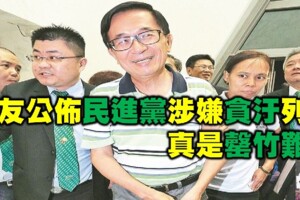 網友公佈民進黨涉嫌貪汙列表 看完後只感嘆真是罄竹難書阿