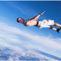 這個人在跳傘前竟把降落傘拋開，就這麼直接從高空熱氣球驚險跳下！