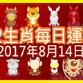 【每日運勢】12生肖之每日運勢2017年8月14日 