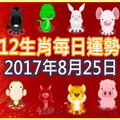 【每日運勢】12生肖之每日運勢2017年8月25日 
