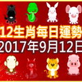【每日運勢】12生肖之每日運勢2017年9月12日 