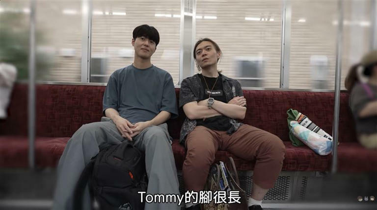 Tommy跟Yuma一起泡玩足湯後，大誇Tommy腿很長，讓網友看了心疼Ryu。（圖／翻攝自YouTube-Ryuuu TV / 學日文看日本頻道）