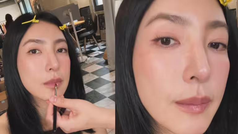 楊謹華超近距離自拍。（圖／翻攝自楊謹華IG）