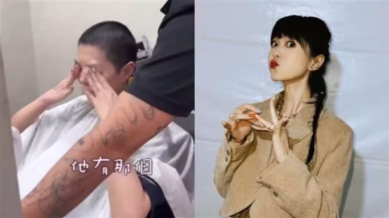 曹雅雯為了陪伴爸爸對抗病魔,日前將一頭長髮剃成平頭。(圖/翻攝自IG) 曹雅雯為了陪伴爸爸對抗病魔,日前將一頭長髮剃成平頭。(圖/翻攝自IG)