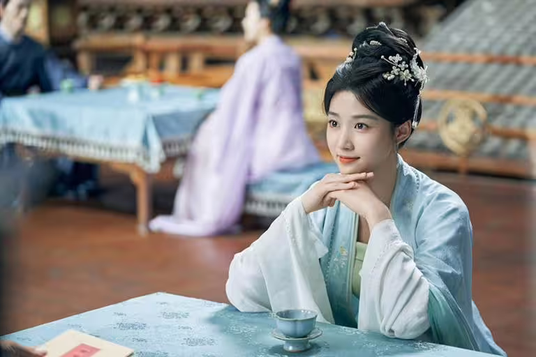 《榜上佳婿》盧昱曉飾演失憶千金「簡明舒」。（圖／愛爾達電視提供）