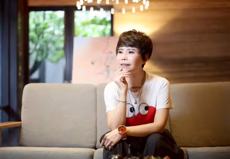 詹雅雯因受病魔所苦錄音過程十分艱辛,更坦言真的唱不了。(圖/記者鄭孟晃攝影) 詹雅雯因受病魔所苦錄音過程十分艱辛,更坦言真的唱不了。(圖/記者鄭孟晃攝影)