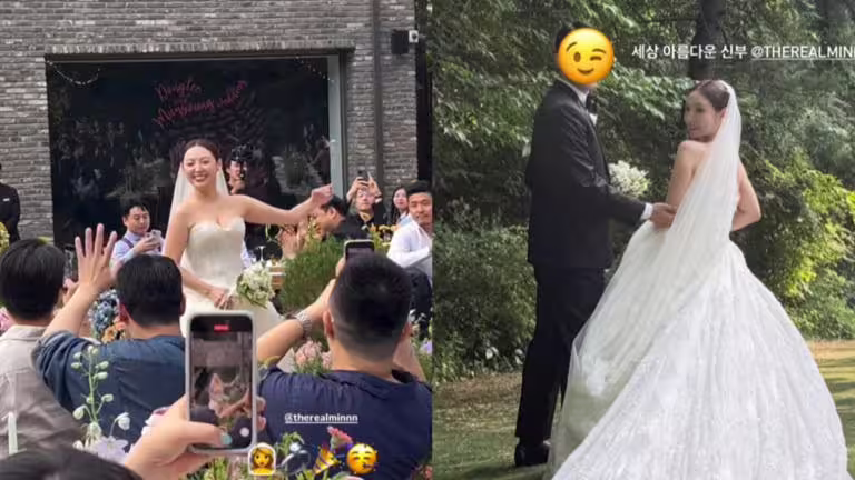 miss A成員Min昨日舉辦婚禮。(圖/翻攝自IG) miss A成員Min昨日舉辦婚禮。(圖/翻攝自IG)