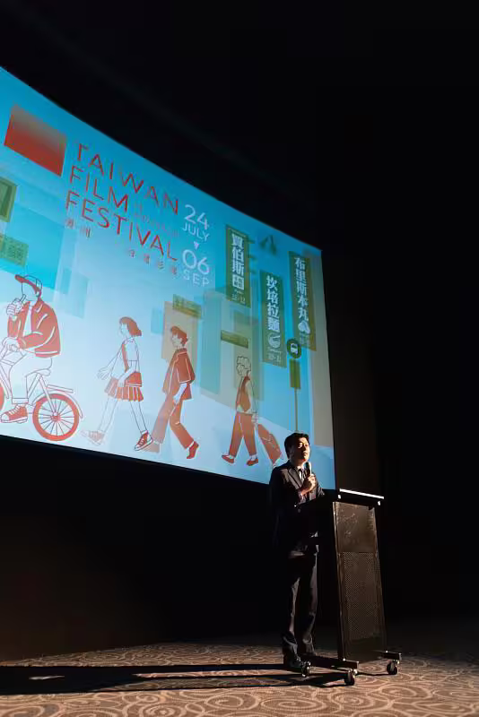 第8屆澳洲台灣影展開幕。駐雪梨台北經濟文化辦事處處長吳正偉致詞。(澳洲台灣影展提供) 第8屆澳洲台灣影展開幕。駐雪梨台北經濟文化辦事處處長吳正偉致詞。(澳洲台灣影展提供)