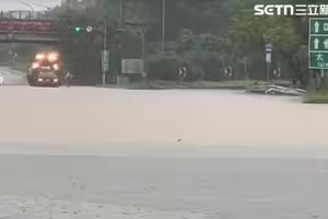快訊／上班注意！大豪雨狂炸…嘉義台82線中和交流道淹水「預警性封閉」