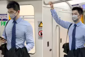 搭車驚見天菜上班族肌肉超猛!摘下口罩「驚人真面目曝」 搭車驚見天菜上班族肌肉超猛!摘下口罩「驚人真面目曝」