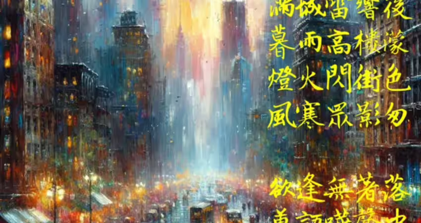 詩》城市暮雨