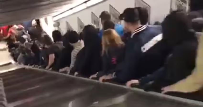 地鐵手扶梯失速暴衝　傷亡情況曝光