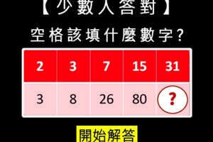 【少數人答對】空格該填什麼數字？？