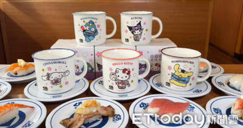 藏壽司x三麗鷗滿額加碼送馬克杯 首波3款6/16登場