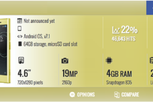 驍龍835+4.6寸屏 索尼小屏旗艦XZ Compact曝光