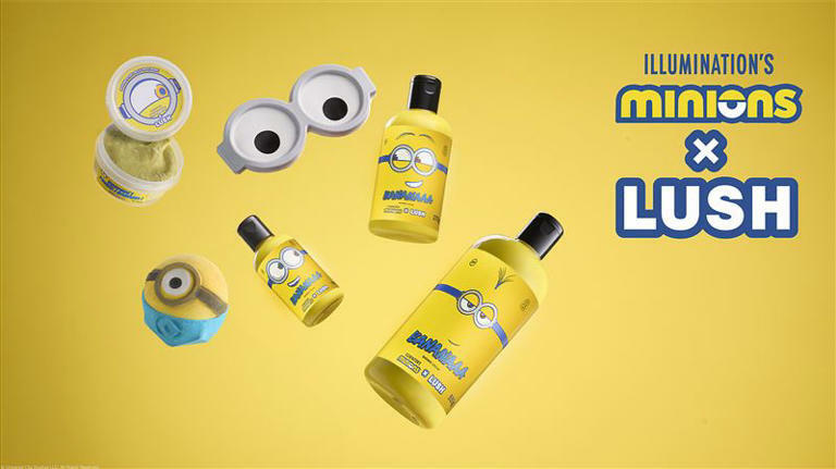 小小兵Minions x LUSH限定系列正式登場。（圖／品牌業者提供）