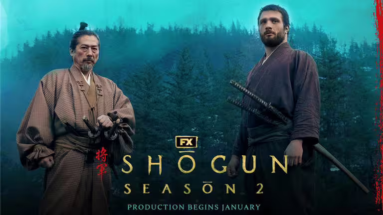 真田廣之(左)和柯斯莫賈維斯雙雙回歸演出《幕府將軍》第二季。(Disney+提供) 真田廣之(左)和柯斯莫賈維斯雙雙回歸演出《幕府將軍》第二季。(Disney+提供)