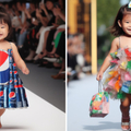 AI畫出小孩走伸展台穿上「廢棄物時裝」　「洋芋片洋裝」可愛爆表