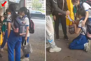 女學生掉200塊「老人撿走不還」　她下跪哭求：那是我的生活費