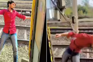 年輕男火車玩命拍短影片！猛撞跌落車底全被拍