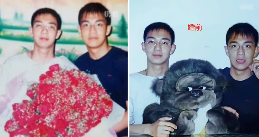 清秀少年變禿頭大叔　雙胞胎婚後「判若4人」網看傻：到底經歷了什麼