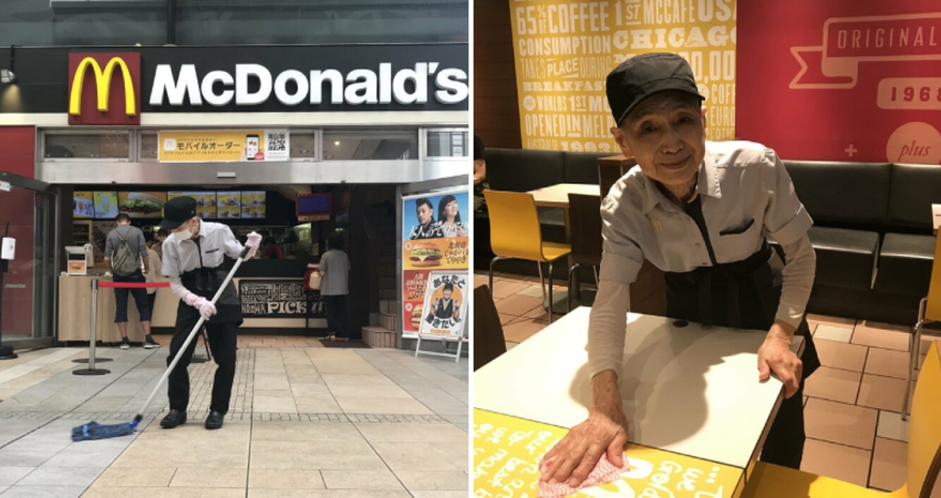 麥當勞最年長女員工！90歲嬤「23年來從不請假」　笑談「活力秘訣」：想做到100歲