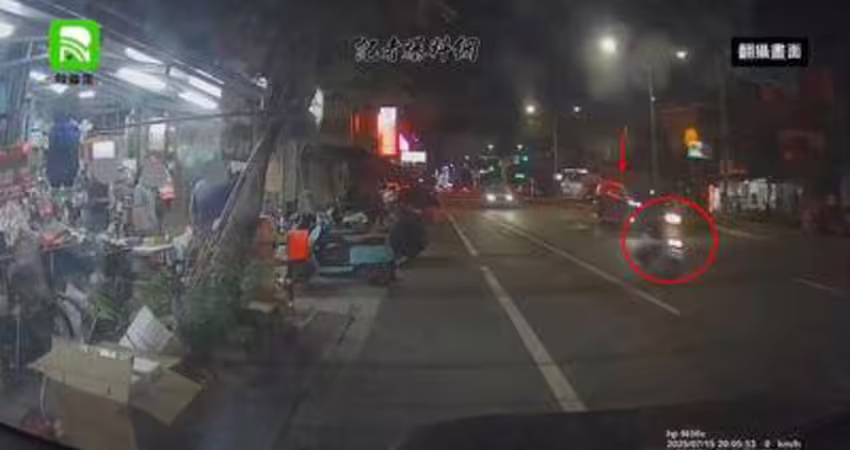 鳳梨遭槍擊新視角影片曝光！ 槍手騎士3秒超車狂轟
