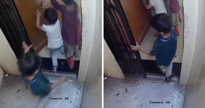 親姊妹操作失誤　5歲童遭活活夾電梯縫隙