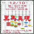 【一五八】12月10日黑馬再現~勢在必得。