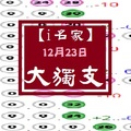 【i名家】12月23日*********..定 位 大 獨 支..*********