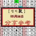 【啞叫獸】「今彩539」05月06日 分享參考~試試看~