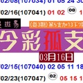 03月16日今彩孤支彩色斑馬分享版!!準8版給你一個讚!