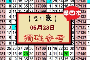 【啞叫獸】2017「今彩539」06月23日 分享參考!!