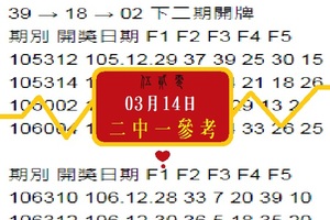 2018心動精彩號~03月14日伍貳零2中一今彩出航~我愛你~