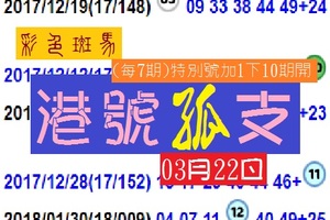 03月22日港號孤支分享版彩色斑馬2018六合彩你就是特別!!
