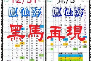 【一五八】01月03日黑馬再現~^精華版再度公開 鳳仙師。