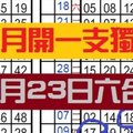 (03/23)......六合彩............從11月開始..一個月開一支獨支