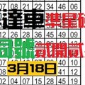 3月18日六合彩 六合三組相同號貳開貳星重覆專達車準星碰