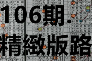 (09/15)六合彩106期.精緻版路