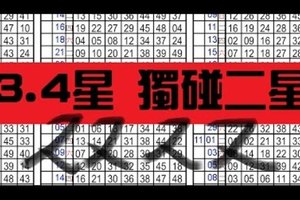  11月13日 六合彩 定位拖牌~ 3.4星獨碰 ~