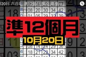 12月20日 六合彩 準12個月 獨支 專車 ~