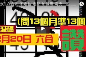 [12/20] 六合彩 不定位 定點 加減碼 毒支...逗...版...面