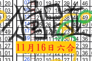 11月16日六合精緻二星天二三